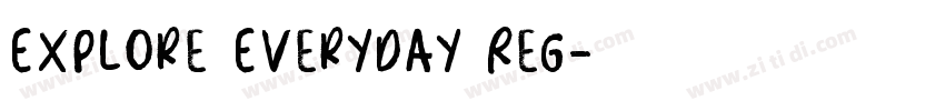 Explore Everyday Reg字体转换